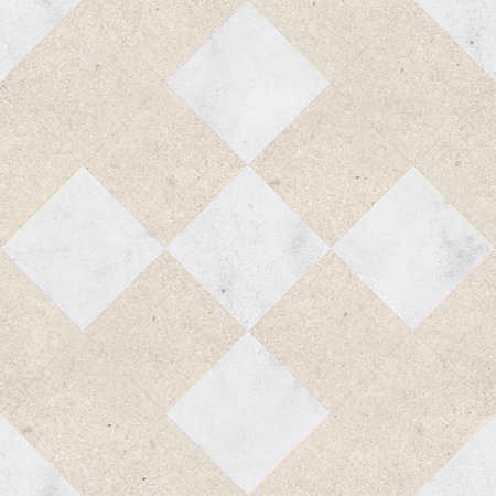 Seamless pattern of a pavement of marble and sandstone tilesの写真素材