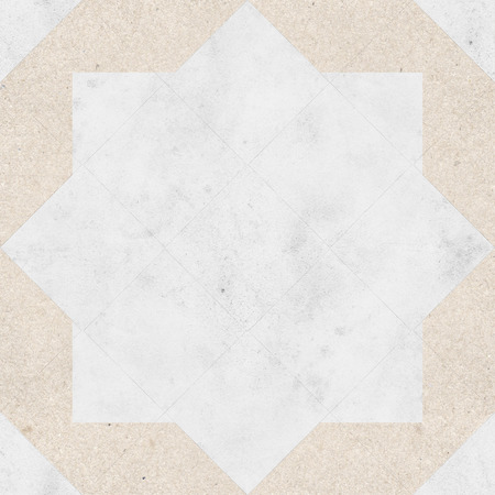 Seamless pattern of a pavement of marble and sandstone tilesの写真素材