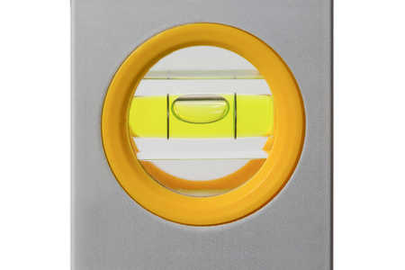 detail of level isolated on white backgroundの写真素材