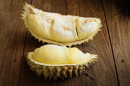 durian is king of fruit in Thailandの写真素材