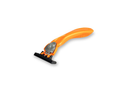 Disposable razor isolated on white background with clipping path.の写真素材