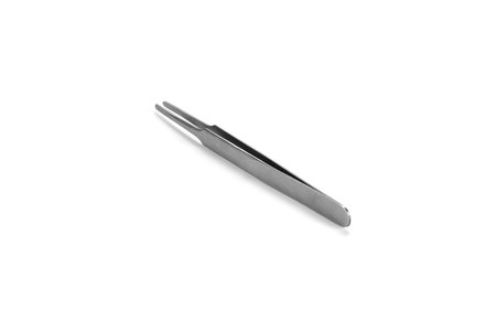 forceps tissue medical equipment isolated on white background with clipping path.の写真素材