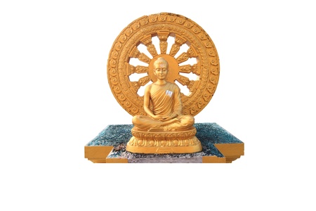 Stone Buddha statue at the Asian respect
