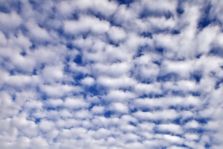 arranged in a row, like a cloud ladder.の写真素材