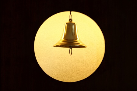 Bell bed head lights goldの写真素材