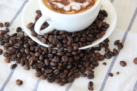 Coffee and beansの写真素材