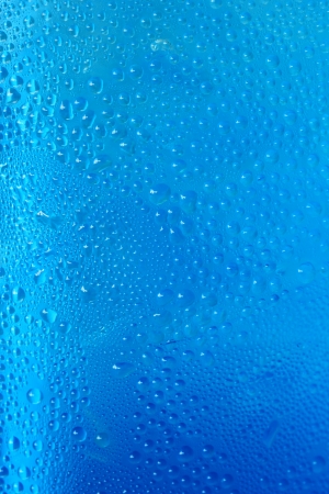 Blue water dropletの写真素材