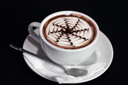 Latte Art   Latte coffee の写真素材