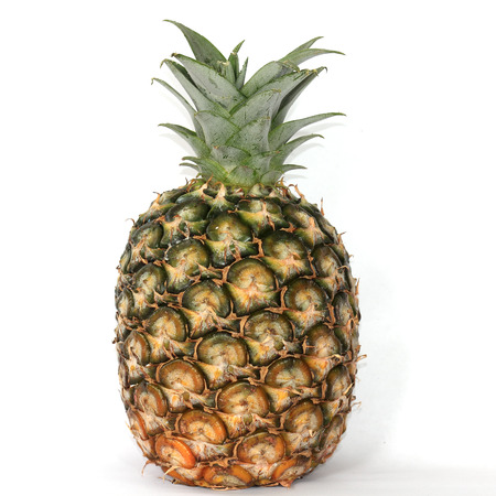 Ripe pineapple isolated on a white 
