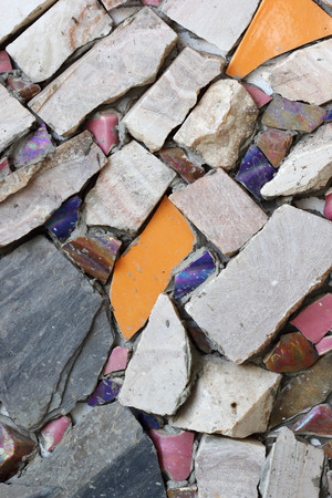 The small rock texture of ceramic wallの写真素材