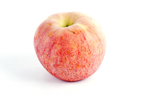 Fresh red apple isolated on white background