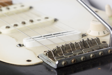 Close up of music guitar