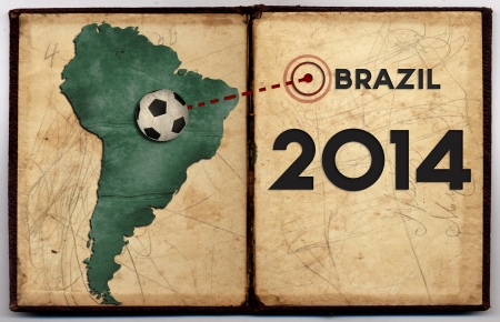 Brazil map 2014 のeditorial素材