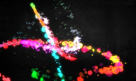  Bubble Abstract Glowing Background Graffitiの写真素材