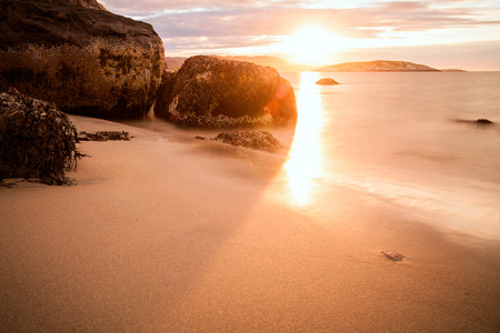 evening in norwayの写真素材