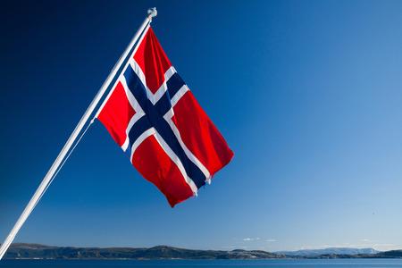 norwegian flagの写真素材