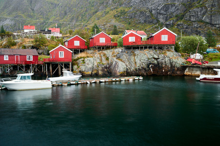 village A on the Lofoten islandsのeditorial素材