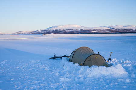 morning mood in swedenの写真素材