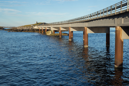 Beautiful Atlantic road in Norwayの写真素材