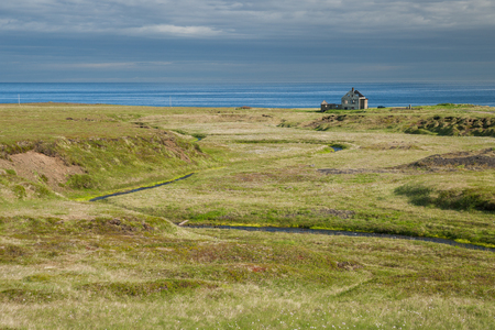 Abandoned house on snaefellsnes peninsula on Iceland の写真素材
