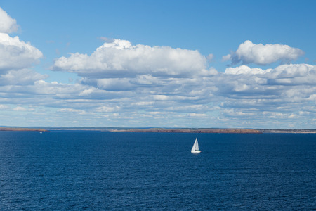 Sailing boat on the sea