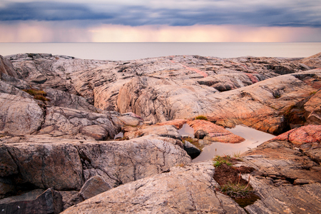 evening in norwayの写真素材