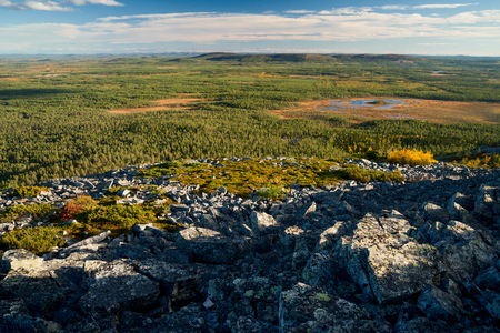 evening mood in finlandの写真素材