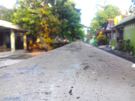 the atmosphere of one of the villages in Indonesiaの写真素材