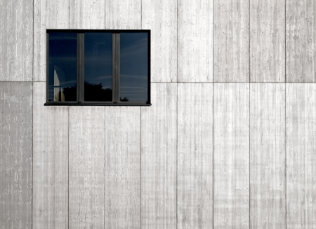 clipping a sight facade with metal windowの写真素材