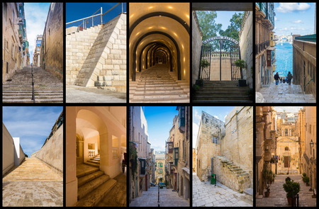 Sampler of Pictures from Stairs at the amazing Isle of Maltaの写真素材