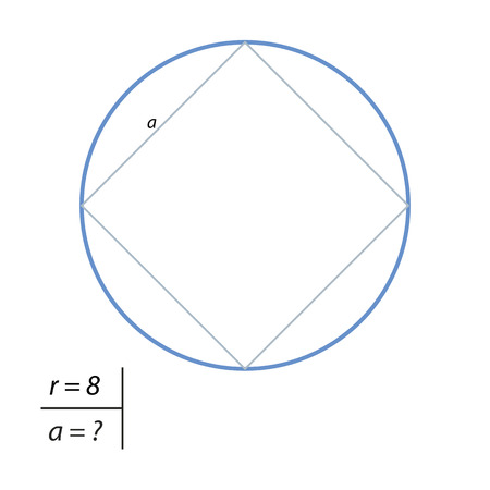The task of finding the square sideの写真素材
