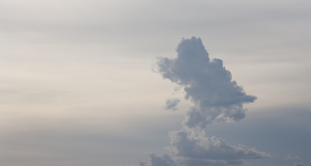 Black cloud that sign say the rain is coming.