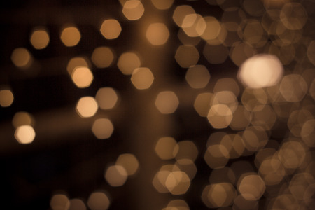 abstract background.  blur bokeh. Vintage, Light from the lamp at night.