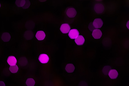 Abstract background of out of focus lights at night. Light hexagon.の写真素材