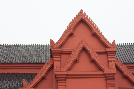 Art roof of the museum building in Bangkok, Thailandのeditorial素材