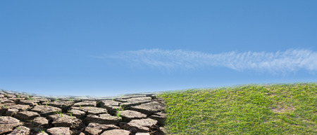 drought.The concept of natural disasters Alarm intensified invasion.の写真素材