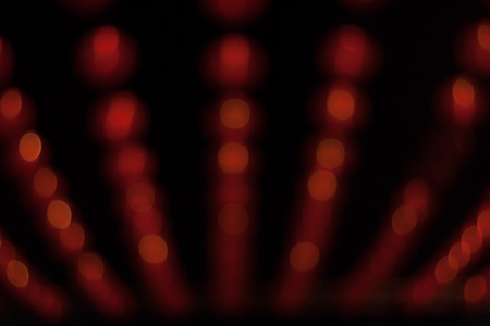 Abstract background of out of focus lights at night. Light hexagon.の写真素材