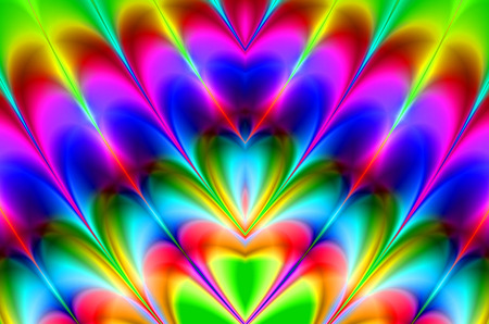 Fractal perfection, colorful, brilliant and charming prospect, creative background, high art.の写真素材