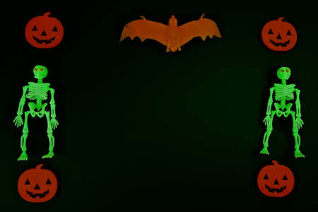 Background image collage theme Halloweenの写真素材