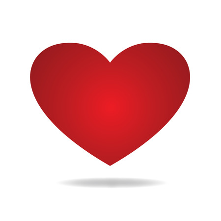 Red Vector Love Heartのイラスト素材