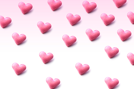 Heart Shape Isolated On White Background.の写真素材