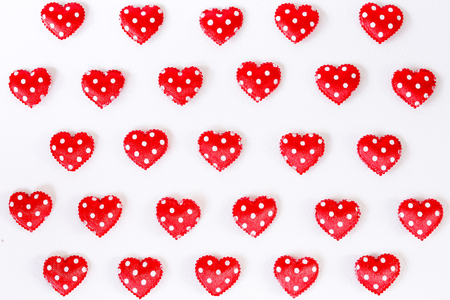 Heart Shape Isolated On White Background. Valentine Concept.の写真素材