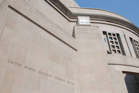 The Holocaust Memorial Museum in Washington DC on a sunny afternoon.のeditorial素材