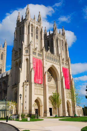 The Cathedral Church of Saint Peter and Saint Paul in the City and Diocese of Washington, known as the Washington National Cathedral, is an Episcopal cathedral in Washington, D.C., the capital of the United States. It is a listed monument on the National の写真素材