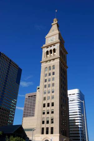 Daniels and Fisher Clock Tower Downtown Denverの写真素材