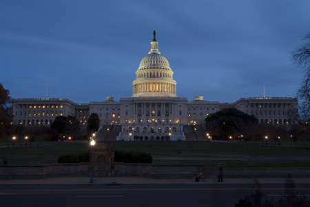 The United States Capitol is the capitol building that serves as the seat of government for the United States Congress, the legislative branch of the U.S. federal government.の写真素材