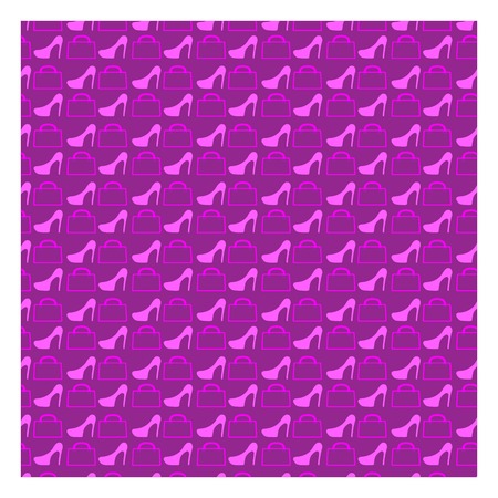 Seamless background image of shoes with high heels and womenのイラスト素材