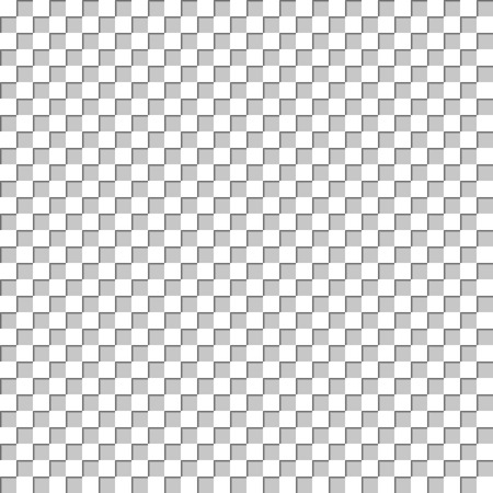 Seamless abstract background with volumetric white and gray squares arranged in a checkerboard pattern, vector illustration.のイラスト素材