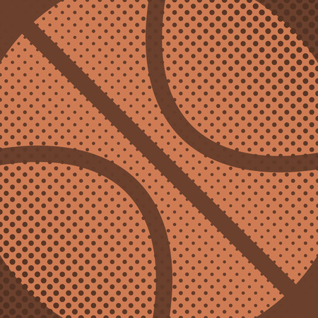 Sports background ball for the game of basketball, the effect halftone and a place for you to text, vector illustration.のイラスト素材