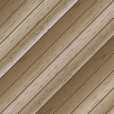 Wooden texture of planks set at an angle of 45 degrees, illustration.のイラスト素材